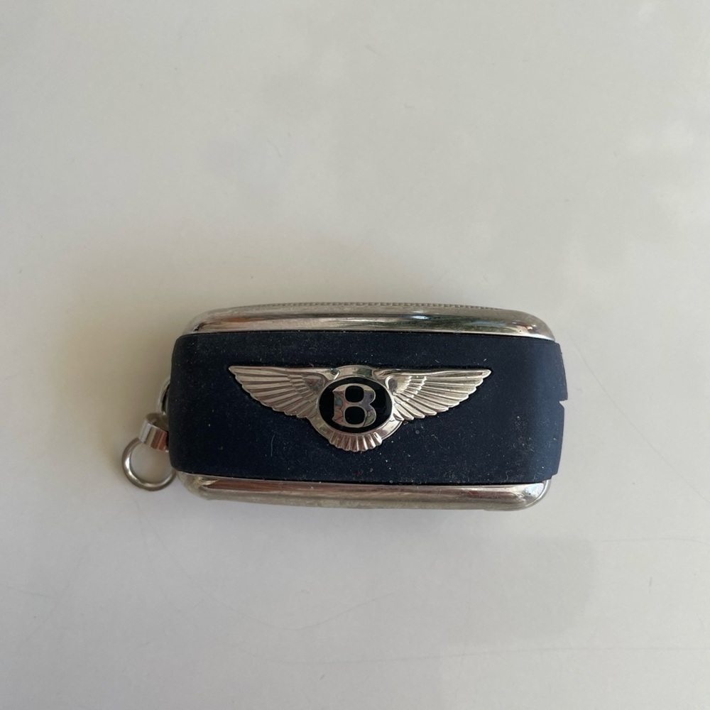 Bentley 2 Button 315 mhz Key Fob with Silver and Black Design Programmable